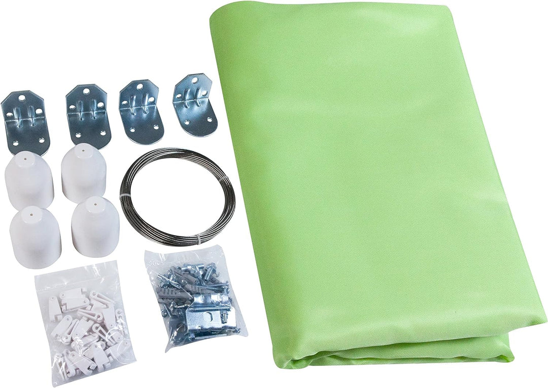 Windhager Sonnensegel für Seilspanntechnik Komplett-Set inkl. Sonnen-Segel 270 x 140 cm, ideal für P
