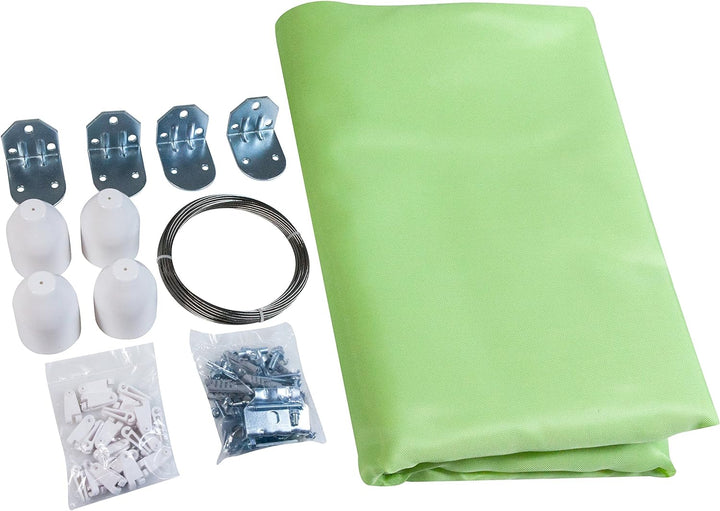 Windhager Sonnensegel für Seilspanntechnik Komplett-Set inkl. Sonnen-Segel 270 x 140 cm, ideal für P