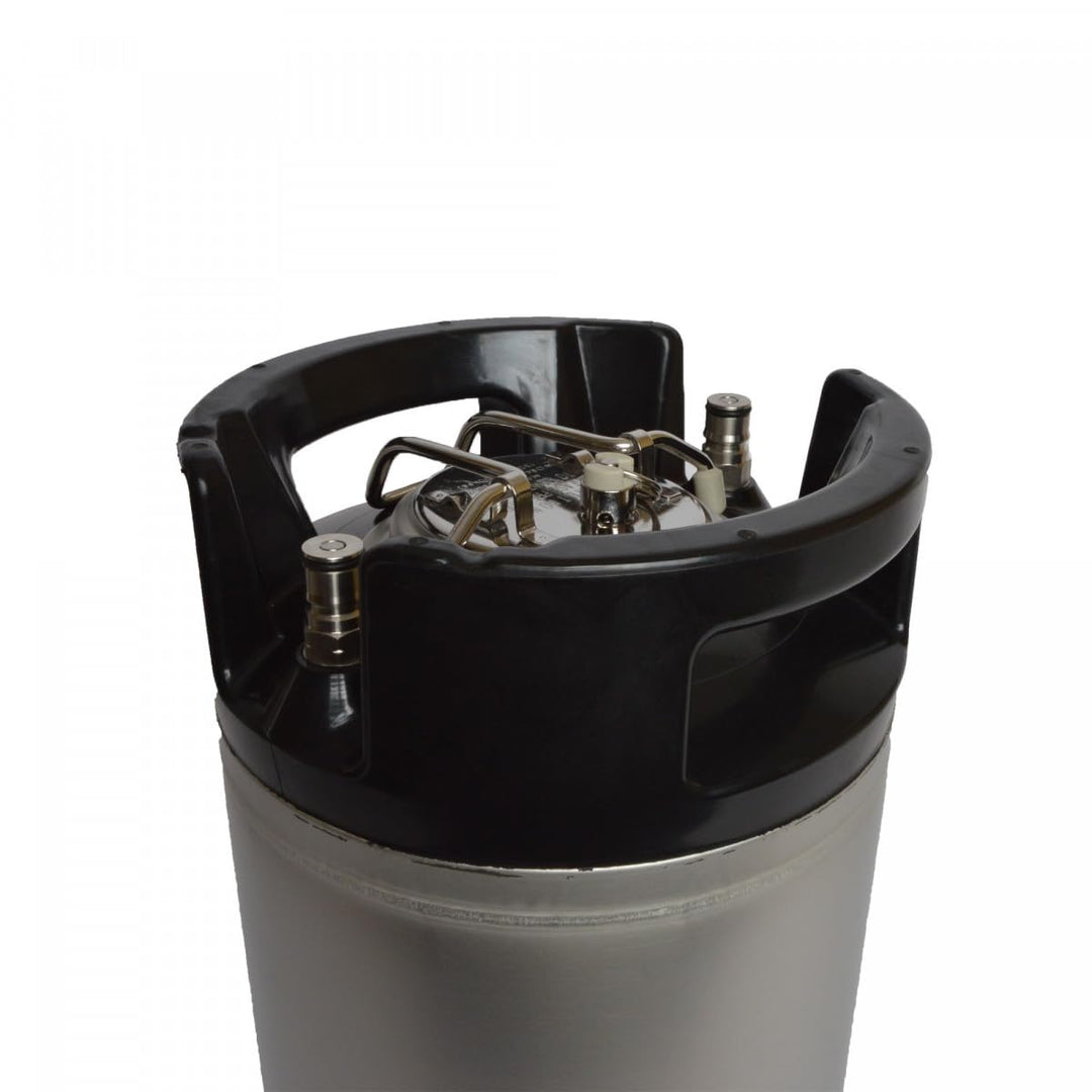 Soda-Keg Druckfass 19 l - Edelstahl, erhältlich in 2 Grössen, druckfest bis 8 bar, mit Druckbegrenzu