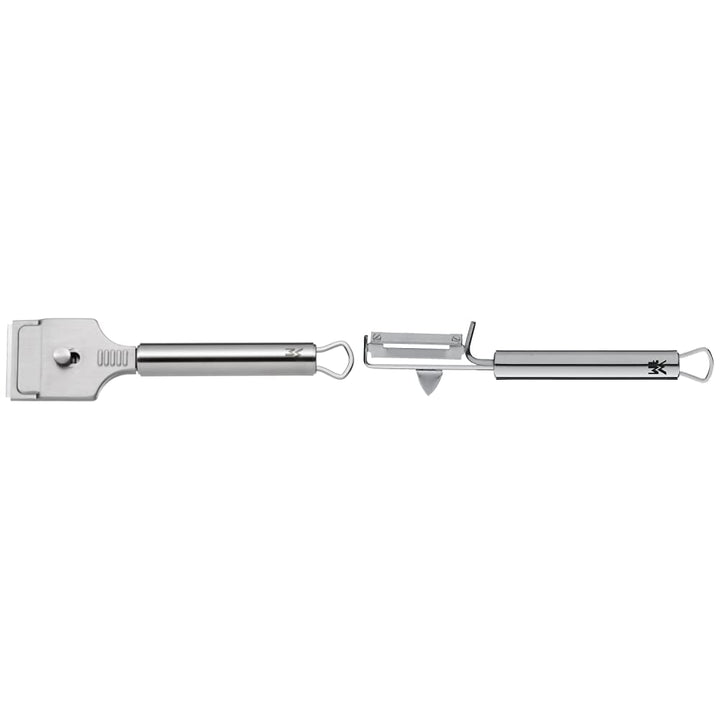 WMF Profi Plus Kochfeldschaber 19,5 x 5 cm & Profi Plus Kartoffelschäler Pendelklinge 19 cm, Pendels