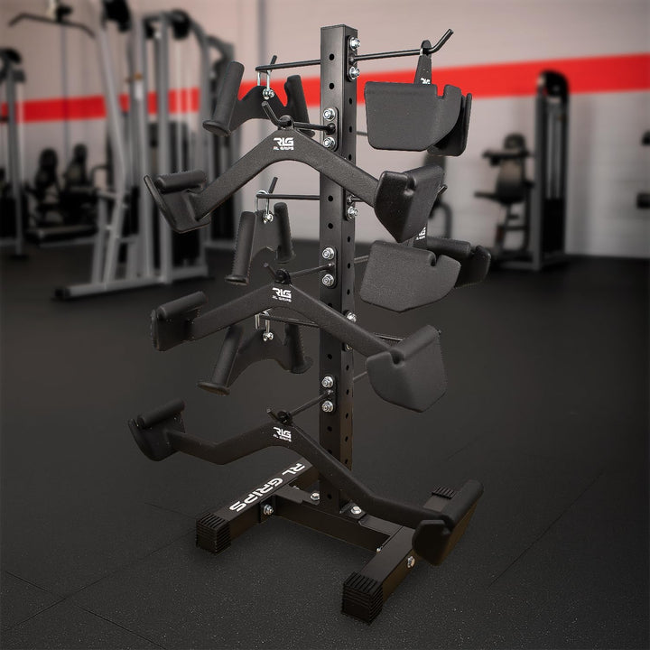 RL Grips – Aufbewahrungsständer für Kabelzug-Griffe – Modularer, Vertikaler Gym-Griffhalter – Bodens