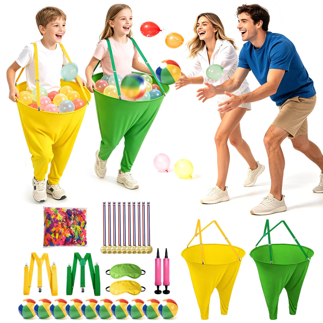 VEEKAY 538PCS Granny Pants Gartenspiel,2er-Pack übergrosse Granny Pants Hof-Spiel,Wurfspiele für Erw
