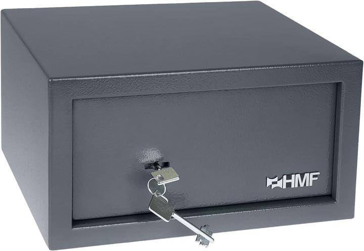 HMF 49217-11 Tresor Möbeltresor Doppelbartschloss, 31,0 x 17,0 x 25,0 cm, anthrazit 31 x 17 x 25 cm