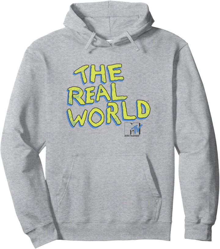 MTV Distressed The Real World Logo Pullover Hoodie