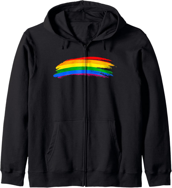 LGBT Gay Lesbian CSD / Pride Brush Farbspritzer Kapuzenjacke