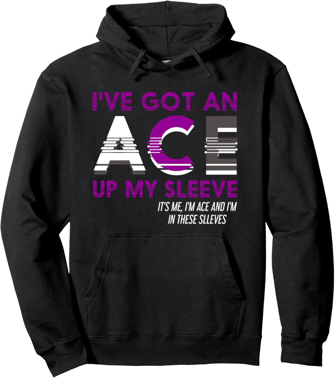 Genderfluid Ass LGBTQ Ace Pride Lustiges Geschenk Asexuell Pullover Hoodie