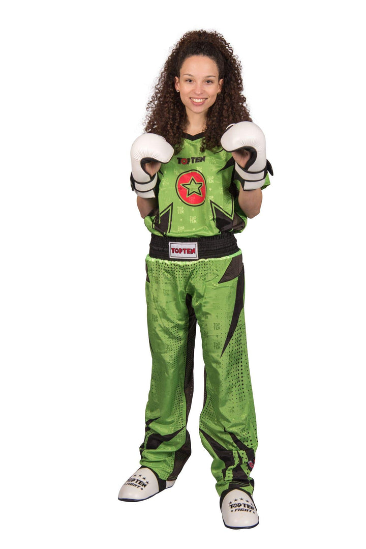 TOP TEN Kickboxuniform „Future“ Gruen - Schwarz M, Gruen - Schwarz M