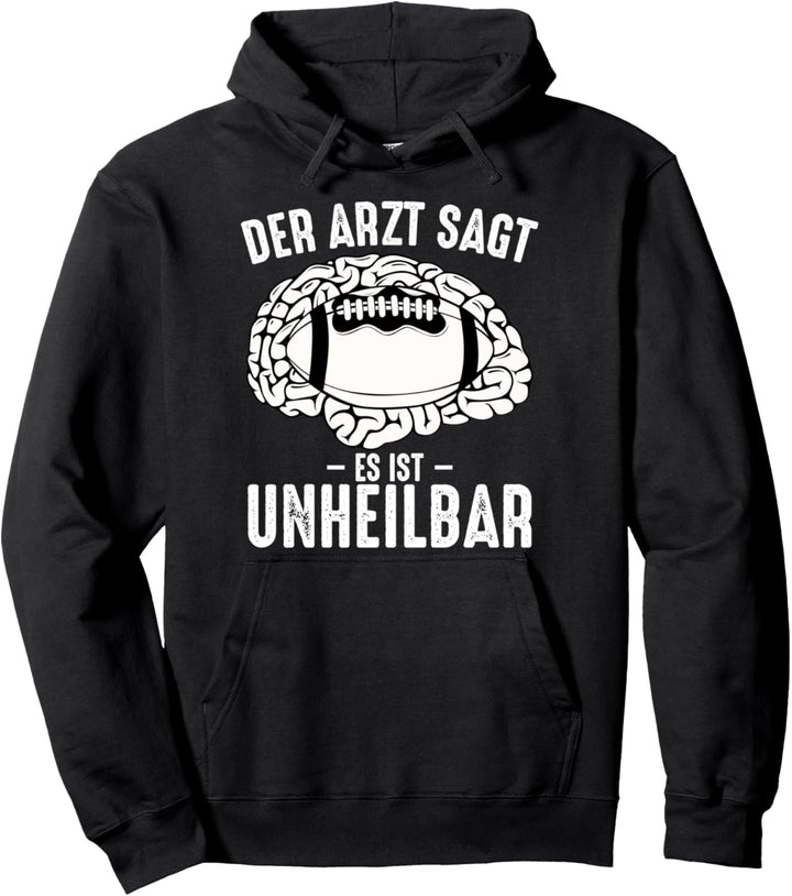 Lustiges Vintage Amerikanischer American Football Spieler Pullover Hoodie