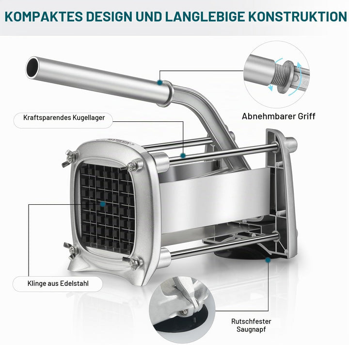 Pommesschneider, Sopito Pommesschneider Edelstahl Professioneller