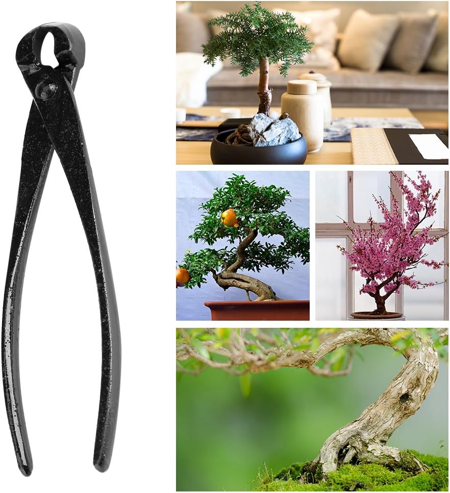Bonsai Tools Knopfschneider, 205 mm Zweigknopfschneider aus Zinklegierung mit runder Gartenschneide