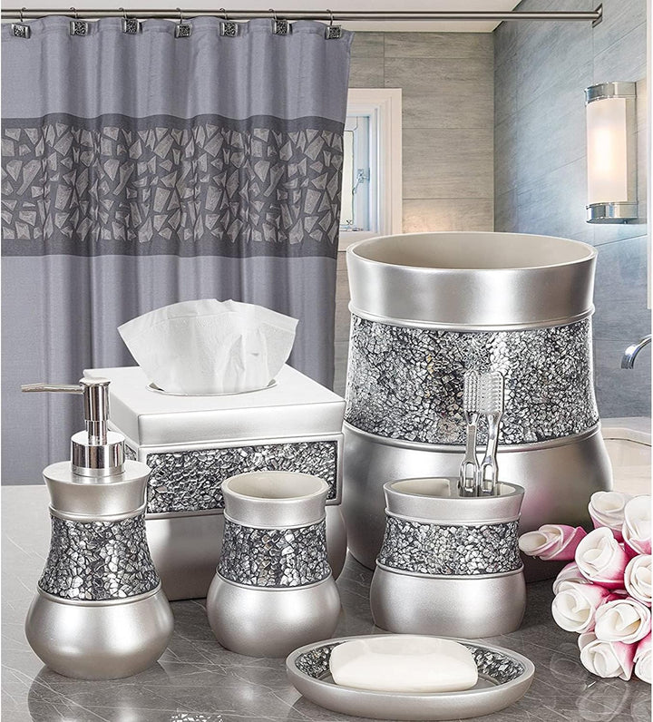 Creative Scents Badezimmer-Mülleimer – dekorativer Abfalleimer für Badezimmer, Puderzimmer oder Wohn
