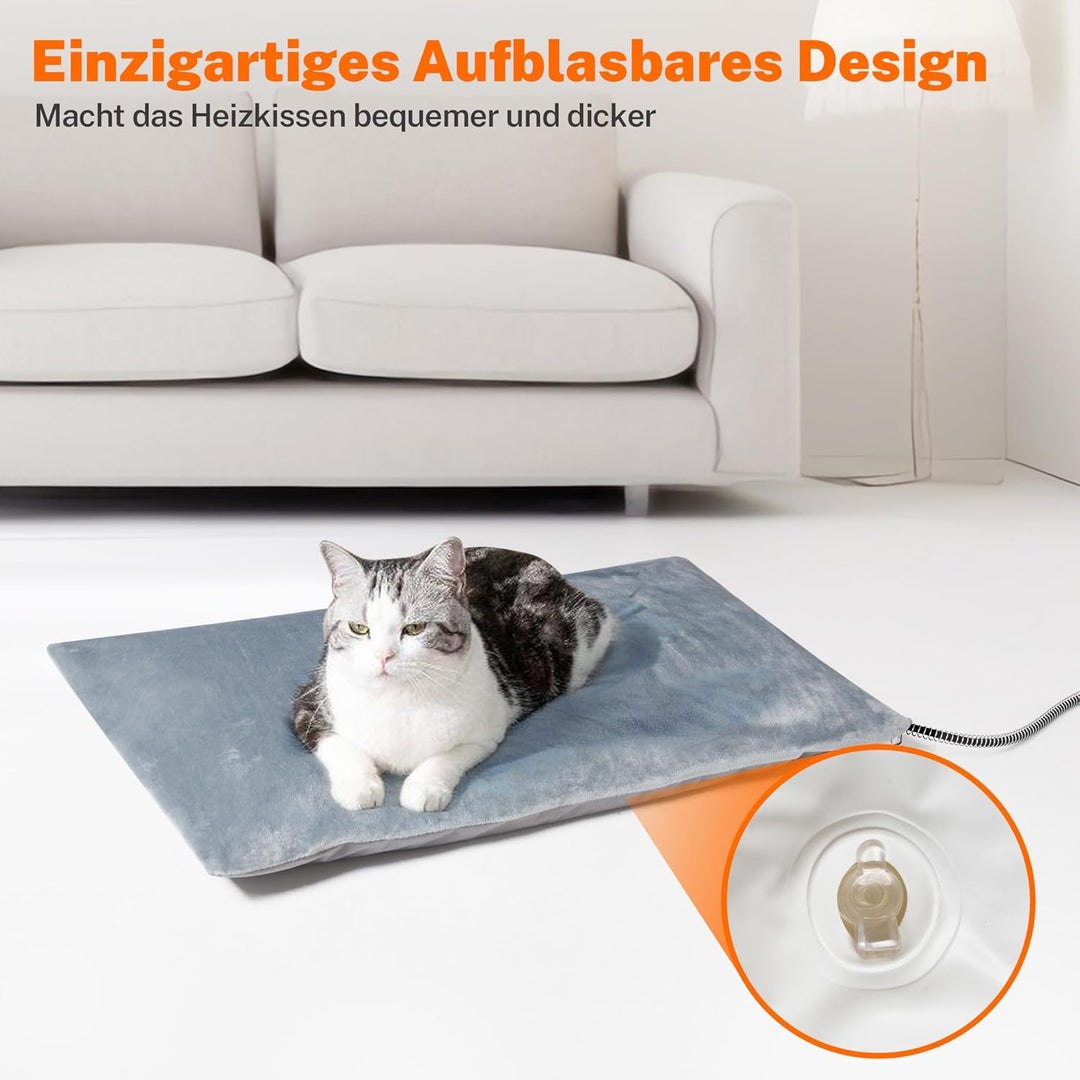 Toozey Outdoor Heizdecke Haustier mit Wasserdicht Abdeckung und Kaubeständigem Kabel, Automatische T