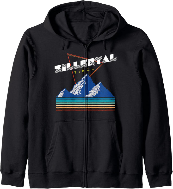 Zillertal Tirol - Österreich Retro Skiferien Geschenk Kapuzenjacke