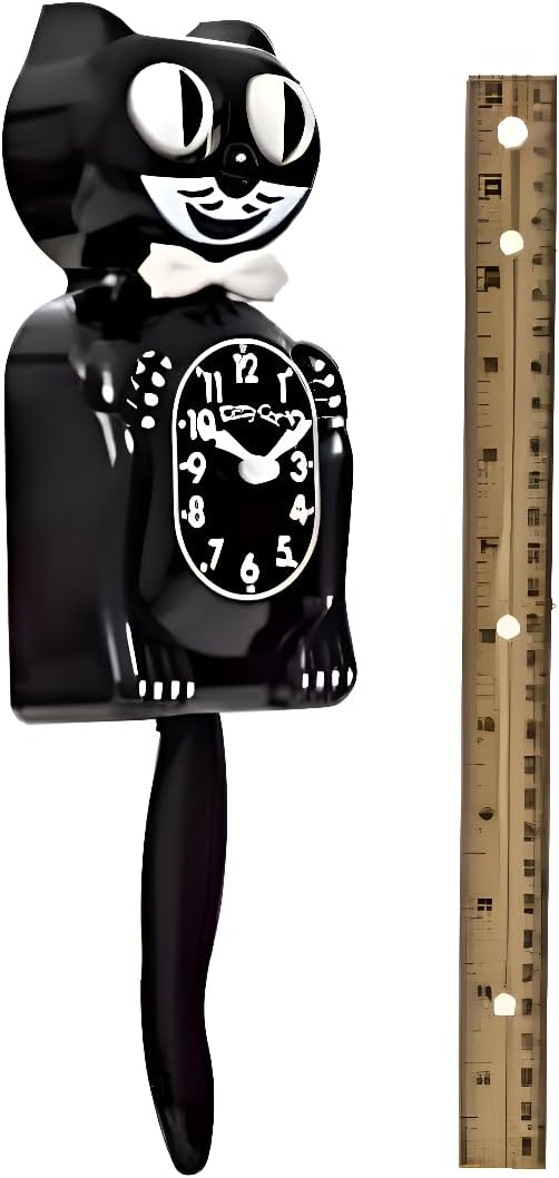 Kit Cat Klock Classic Schwarz-Klein, Schwarz