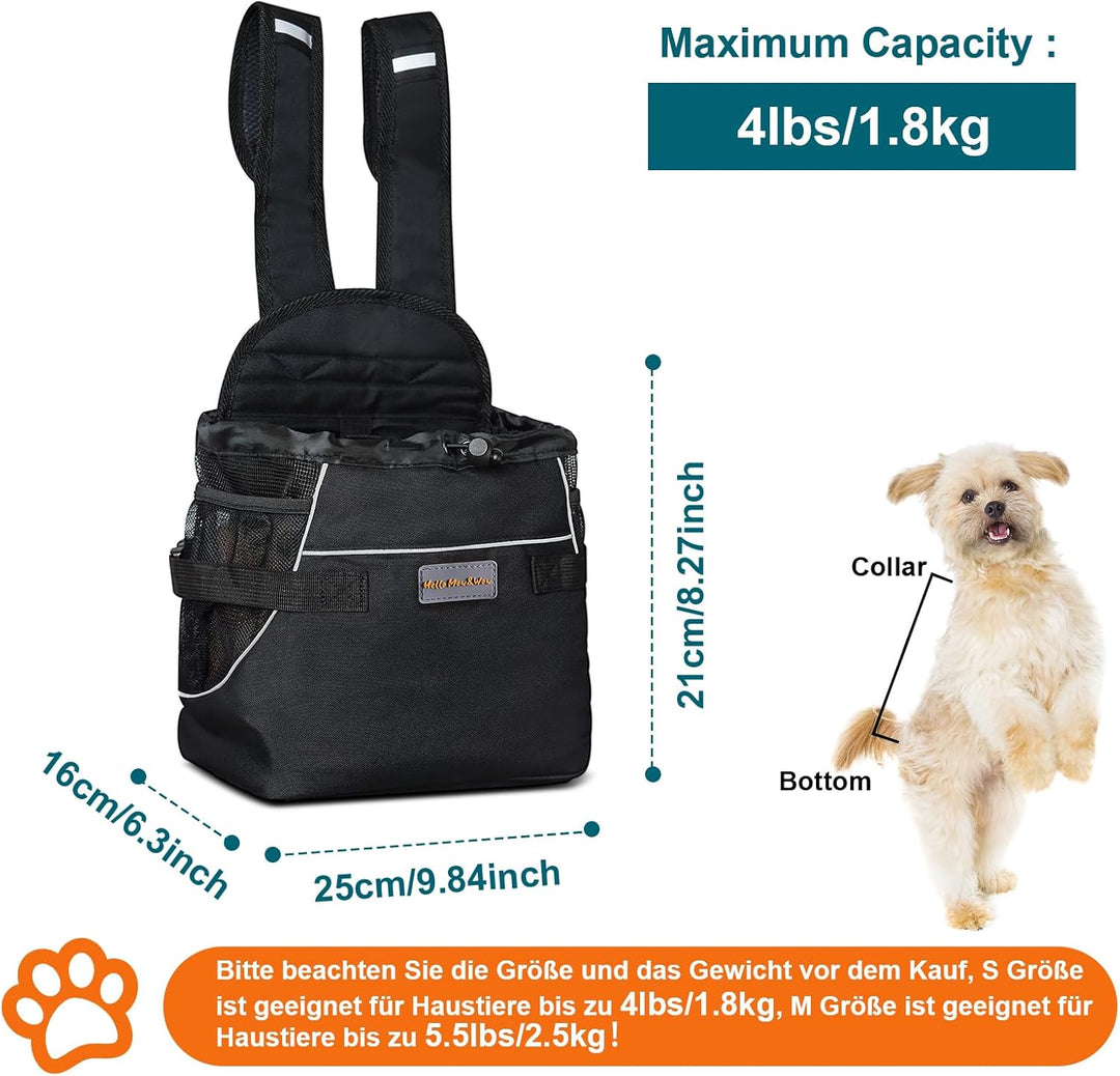 Cinf Hunderucksack Katzenrucksack für kleine Hunde Katzen Tragerucksack Fronttasche Tragetasche Hund