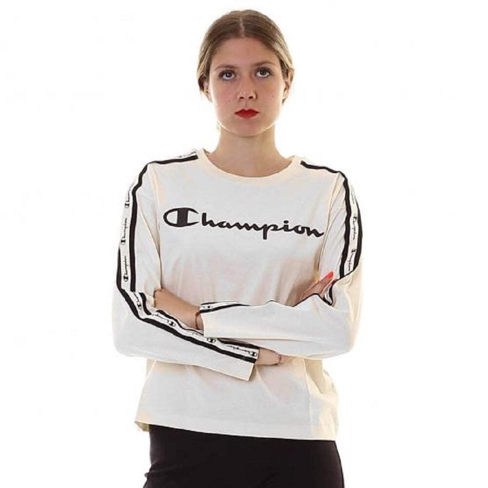 Champion Long Sleeve T-Shirt S Weiss, S Weiss