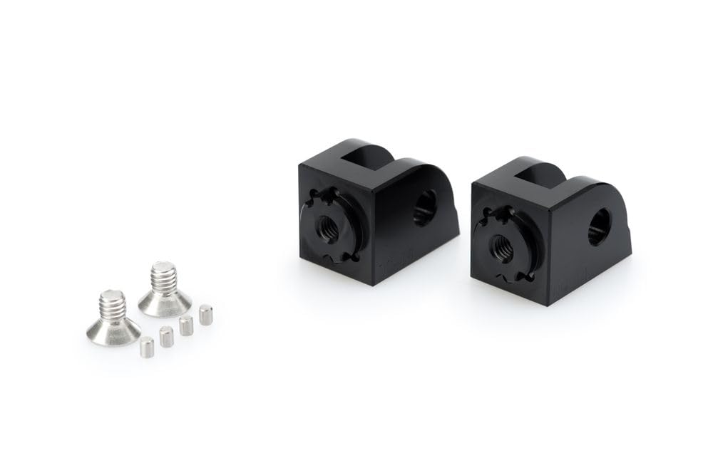 Puig 20318N Adapter Fussrasten- Gummipad 'adjustierbar Rider' passend für HONDA CBF600 Schwarz