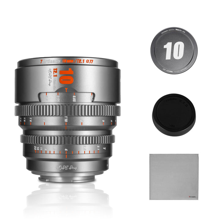 7artisans 10mm T2.1 Cine-Objektiv S35 Rahmen Kompatibel mit Sony E Mount-Mount,für Sony A6500/A6600/