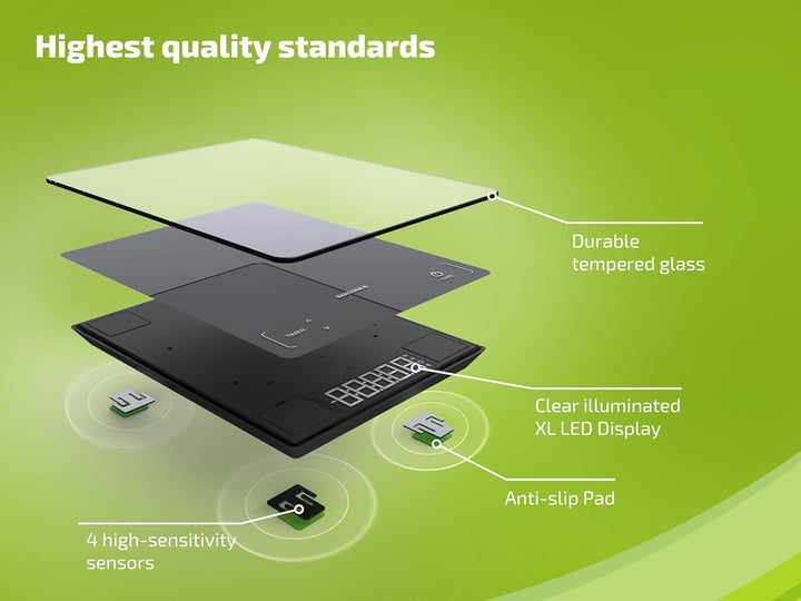Soehnle Page Profi 100, digitale Küchenwaage, schwarz, Gewicht bis zu 15 kg (1-g-genau), Haushaltswa