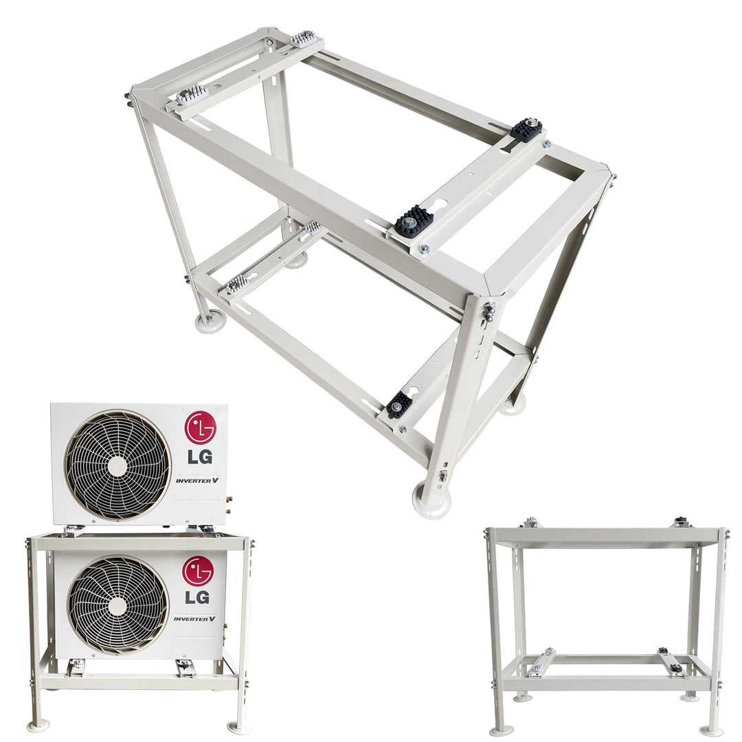 Doppelbodenhalterung bzw. Bodenkonsole für zwei Klimaanlagen/Wärmepumpen Aussengeräte FREEDOM EVO 44