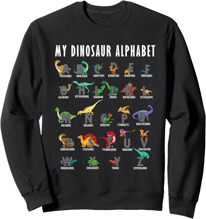 Mein Dinosaurier Alphabet Reptilien Dino Fossil Beruf Hobby Sweatshirt