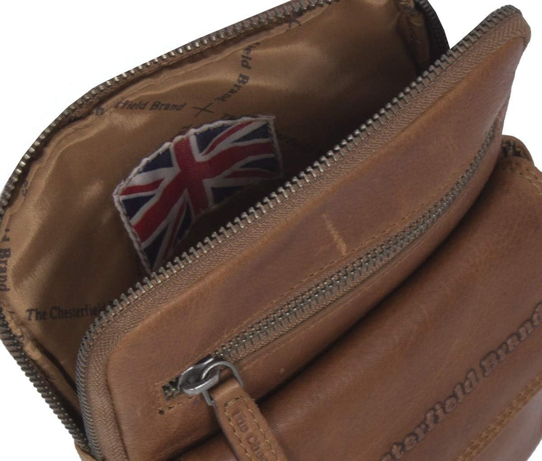 The Chesterfield Brand Wax Pull Up Lou Umhängetasche Leder 16 cm Cognac Einheitsgrösse, Cognac Einhe