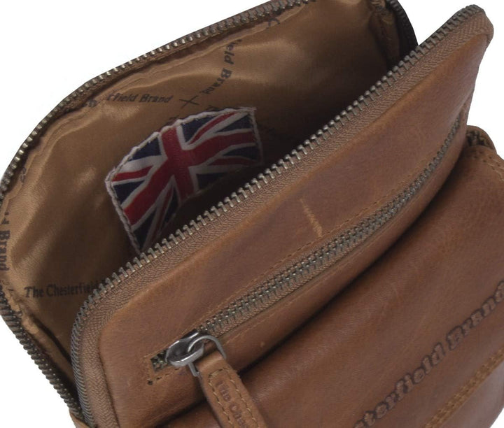 The Chesterfield Brand Wax Pull Up Lou Umhängetasche Leder 16 cm Cognac Einheitsgrösse, Cognac Einhe