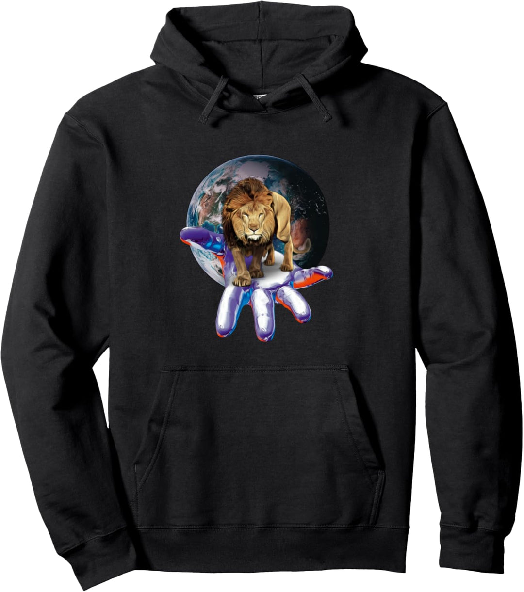 Löwen Löwenrudel Motiv Afrika Raubkatze Löwenmähne Löwe Pullover Hoodie