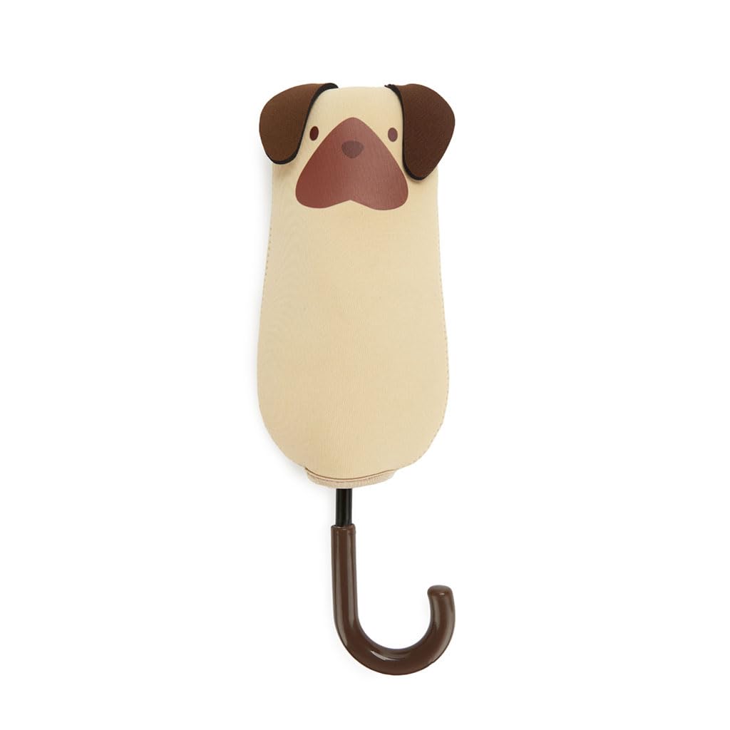 balvi Regenschirm Puppymbrella Farbe Beige Inklusive Neoprenhülle in Form eines Hundes Aus Nylon, Be