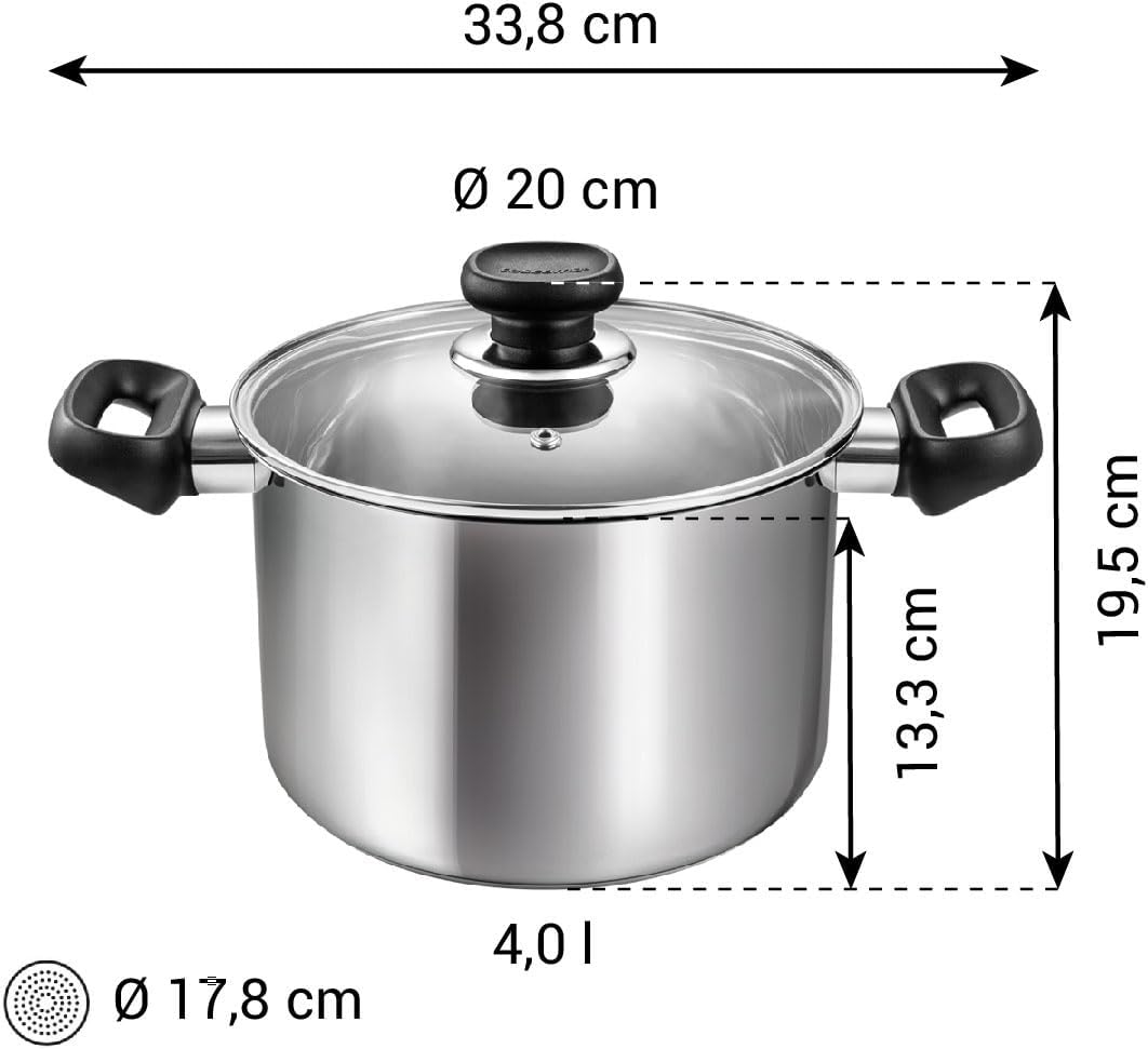 Tescoma Topf BRAVA mit Deckel ø 20 cm, 4,0 l, ø 20 cm