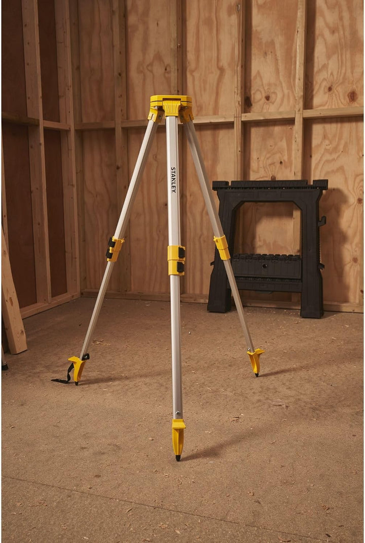 Stanley Standardstativ, Aluminiumstativ (Quick-Clamps System, 0,97 m - 1,60 m, Trageriemen, 5/8 Zoll
