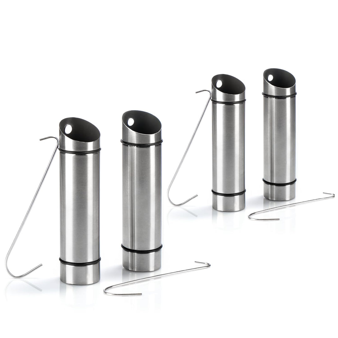 com-four® 4x Luftbefeuchter aus rostfreiem Edelstahl – Verdunster für Heizkörper zum Aufhängen – Was