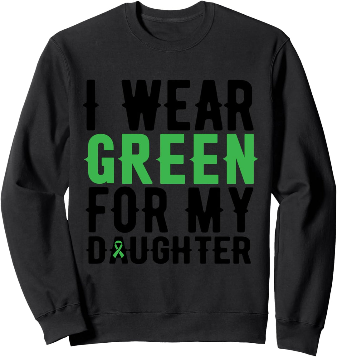 Cerebralparese-Tochter Green Ribbon CP Awareness Sweatshirt