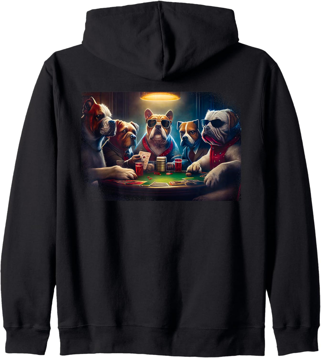 Gambling Dogs I Hunde spielen Poker I Poker Hunde Kapuzenjacke
