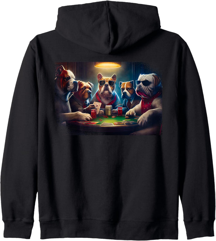 Gambling Dogs I Hunde spielen Poker I Poker Hunde Kapuzenjacke