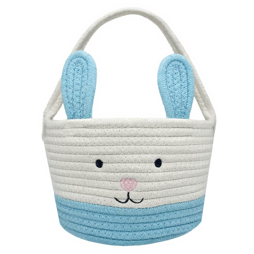 Osterkorb, Osterhasenkorb mit Griff, Osterkörbe für Kinder, Baby-Geschenkkorb, Eiereimer, Geschenke,