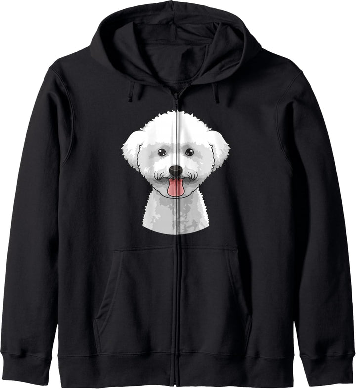 Bichon Frisé-Gesicht, niedliches Bichon Frisé-Hund, lustiges Design Kapuzenjacke