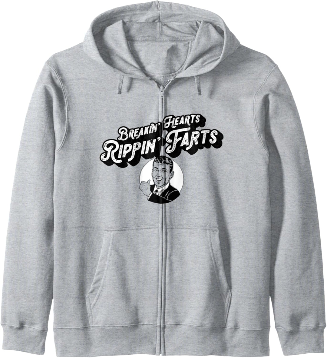 Stealing Hearts & Blasting Farts Funny Retro Man Kapuzenjacke