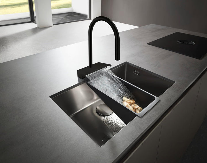hansgrohe Küchenarmatur Aquno Select M81 (Wasserhahn Küche mit Abtropfsieb, 360° schwenkbar, auszieh