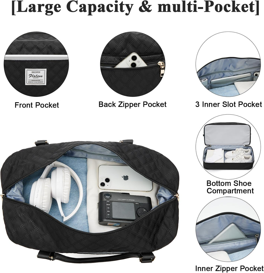 Reisetasche Damen Sporttasche Handgepäck Tasche Weekender Bag Schwimmtasche Wasserdicht Travel Bag D