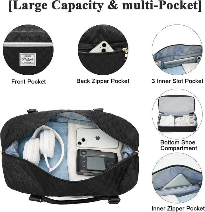 Reisetasche Damen Sporttasche Handgepäck Tasche Weekender Bag Schwimmtasche Wasserdicht Travel Bag D