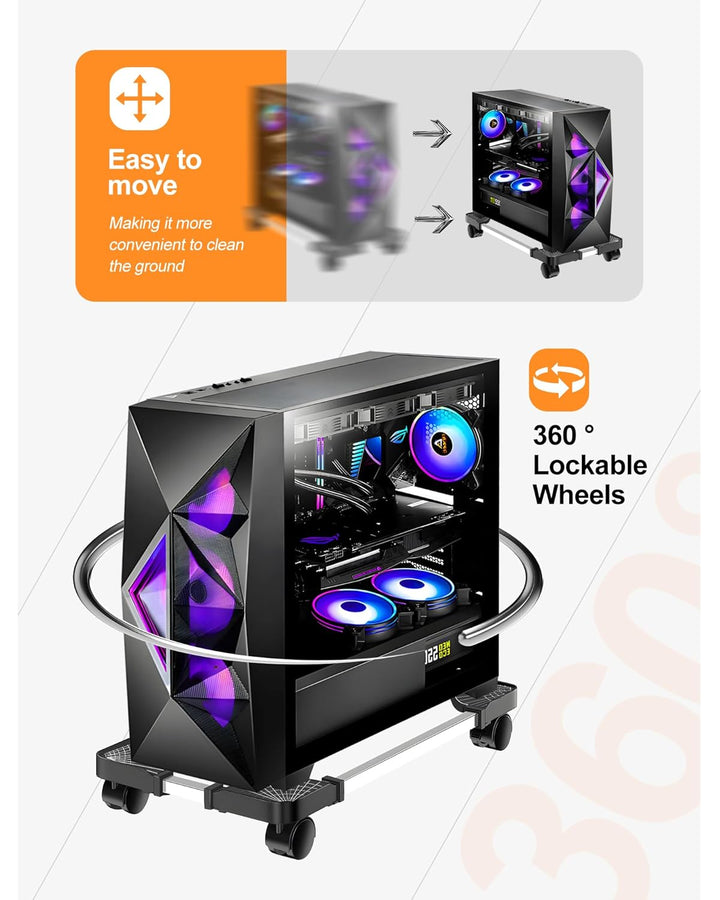 CPU Ständer für PC Computer Gehäusehalter, AkoaDa Abnehmbare Verstellbare Computer Desktop Ständer U