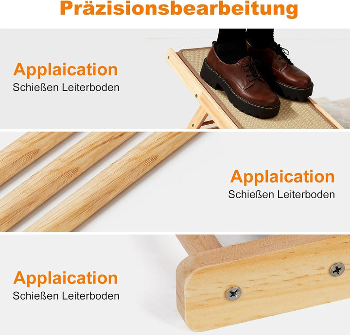 Kratzbrett Katze – Verstellbares &amp; faltbares Kratzmöbel, 50x28,5cm aus stabilem Holz – Kratzzeug zum