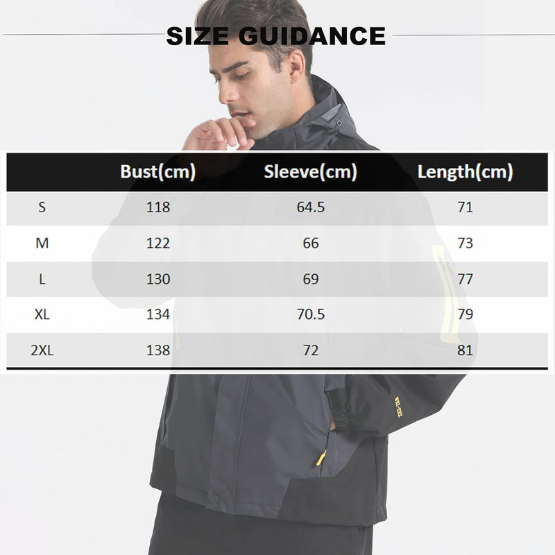 Übergangsjacke Softshelljacke Herren Outdoorjacke Winddicht Atmungsaktiv Funktionsjacke mit Abtrennb