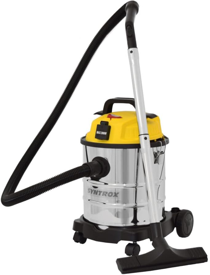 Syntrox Nass Trockensauger Timado | Nasssauger | Industriestaubsauger, 2000 Watt, 20 Liter Tank, kom