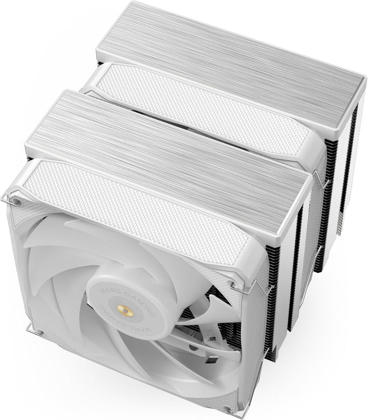 Mars Gaming MCPU-XU9, CPU-Kühler Doppelturm, TDP 400W, 2x Hybridflügel-Lüfter und Hyperbalanciertes