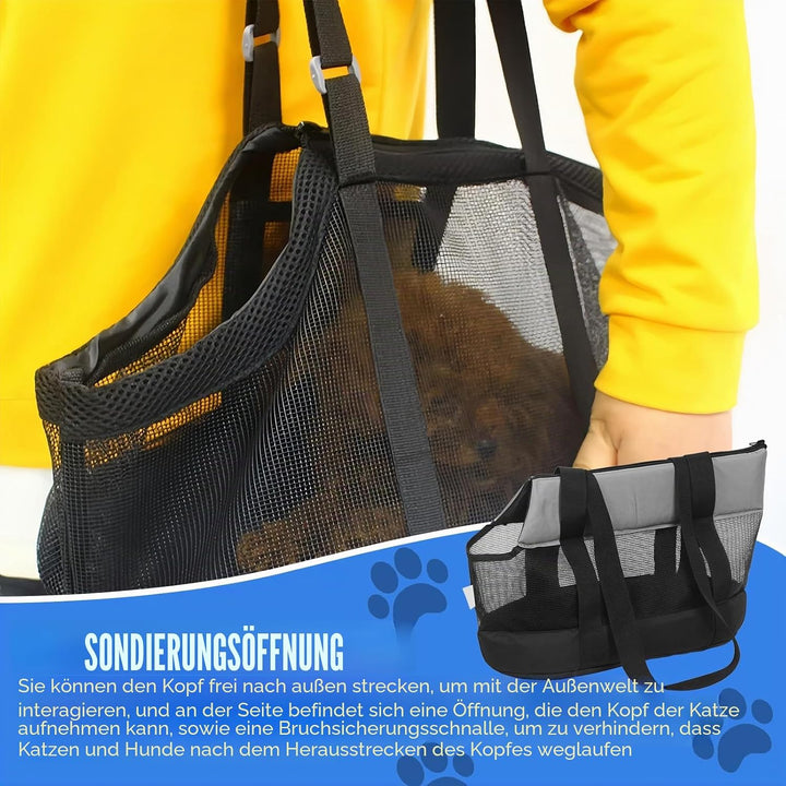 Atmungsaktive Hundetragetasche, Hundetasche Atmungsaktive Haustier-Hundetragetasche, Umhängetasche T