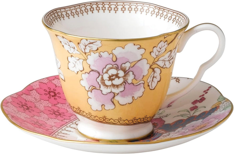 Wedgwood Butterfly Bloom theekop en schotel Mehrfarbig Modern, Mehrfarbig Modern