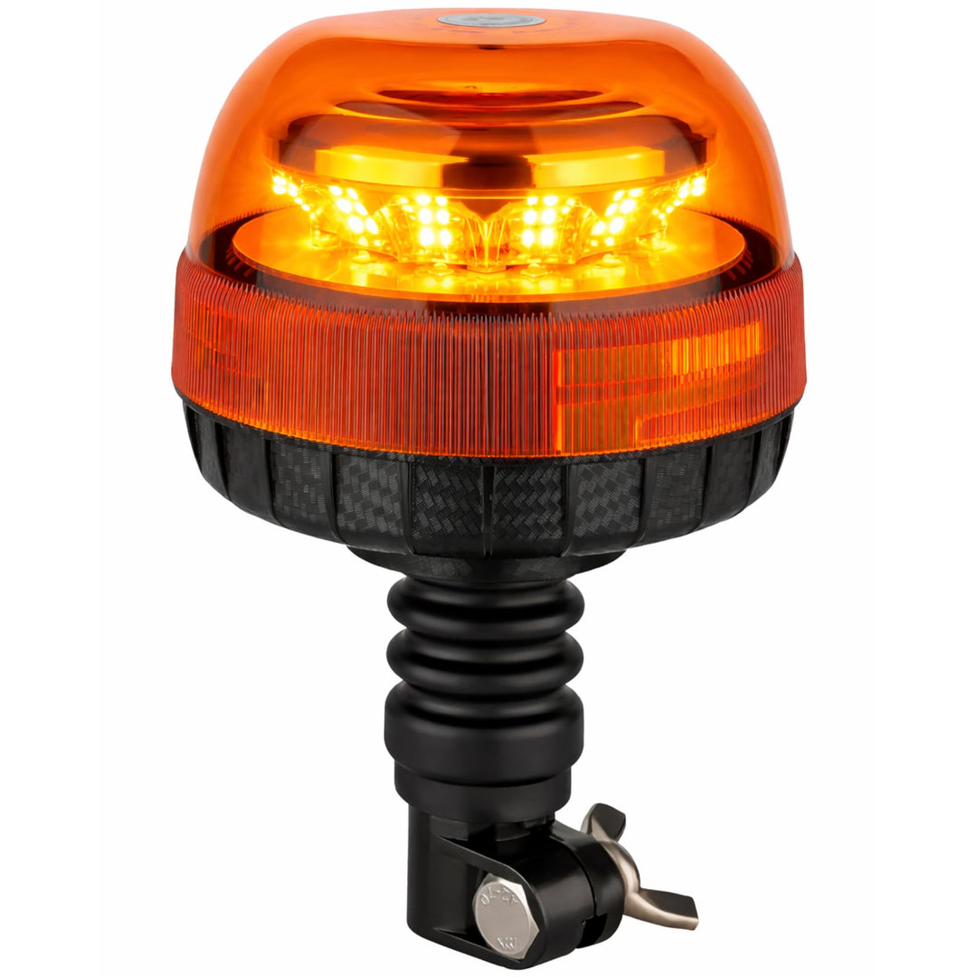 LED Rundumleuchte Warnleuchte 12 und 24 Volt mit Gummifuss 24 Watt E4 ECE R65 R10 Rundumlicht Abmess
