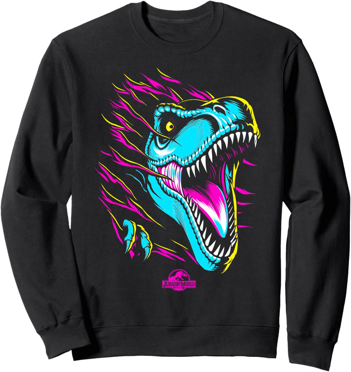 Jurassic World Neon T-Rex Sweatshirt